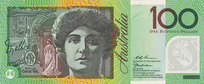 One Hundered Australian Dollars Banknote