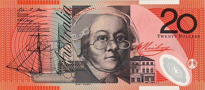 Twenty Australian Dollars Banknote
